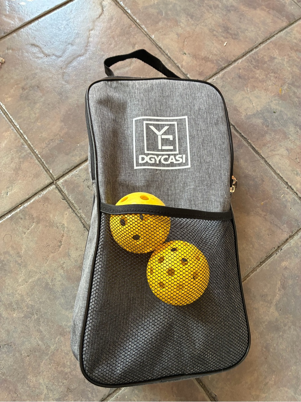 Dgycasi Gray Pickleball Paddle Set with Balls